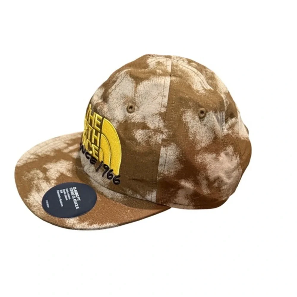 The North Face Spellout Logo Hat Green Urban Camo Flat Rim Gorpcore‎ Streetwear
